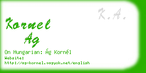 kornel ag business card