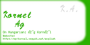 kornel ag business card